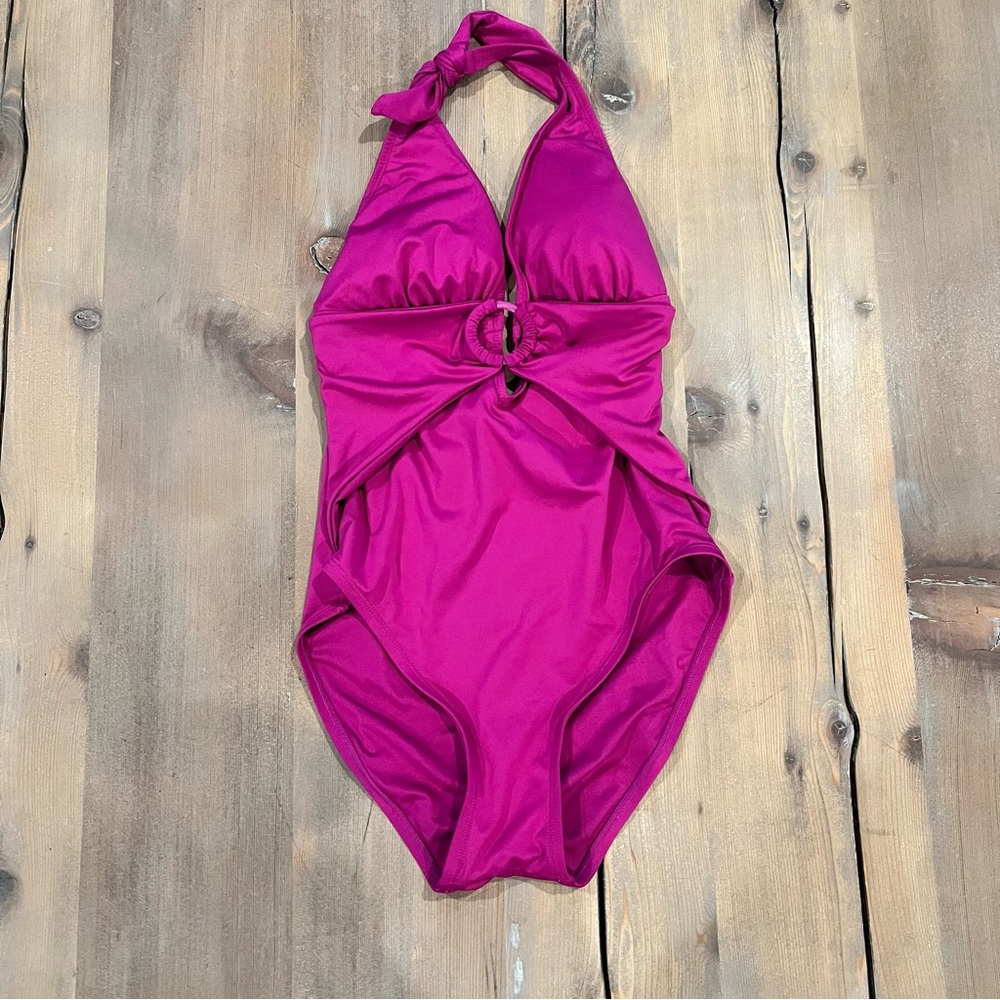 Carmen Marc Valvo Fuchsia Swimsuit